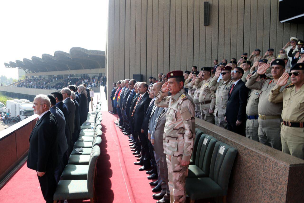 Iraq celebrates victory over the Islamic State (IS)  with a military parade in Baghdad, July 15, 2017. (Photo: Iraqi Prime Minister’s Press Office)